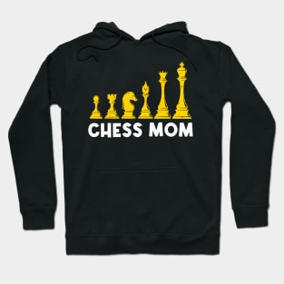 Cool Chess Art For Mom Mother Chess Club Lovers Players Pawn Hoodie